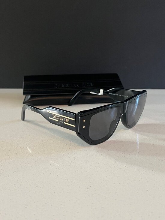 DIOR DiorSignature S15I 64MM Cat-Eye BLACK Sunglasses